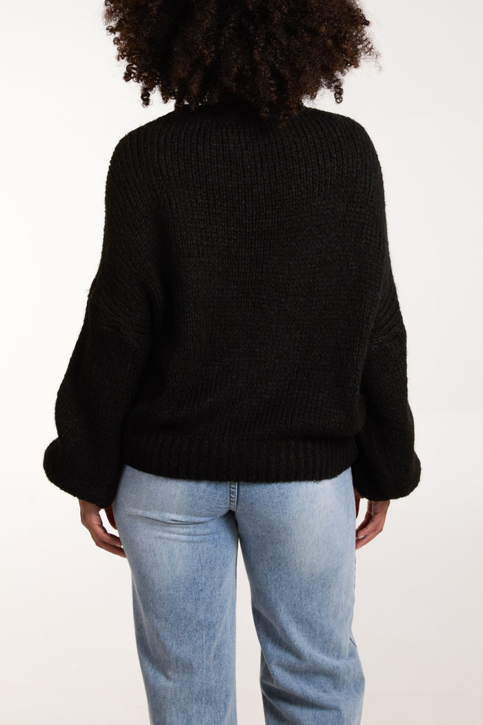 Soft Knit Wide Sleeve Jumper