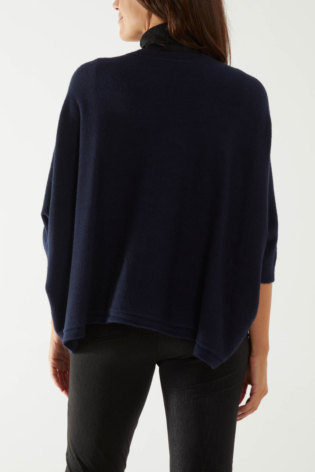 Fine Knit 3/4 Batwing Cardigan