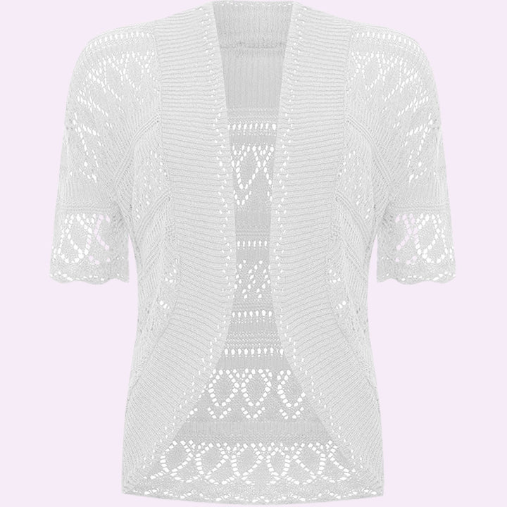 Short Sleeve Crochet Knitted Shurg