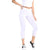 3/4 Cropped Capri Lace Trim Leggings
