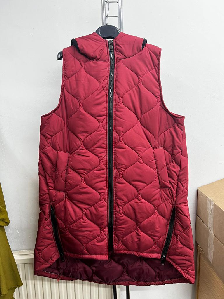 Italian Puffer Zip Up Polyester Gilet