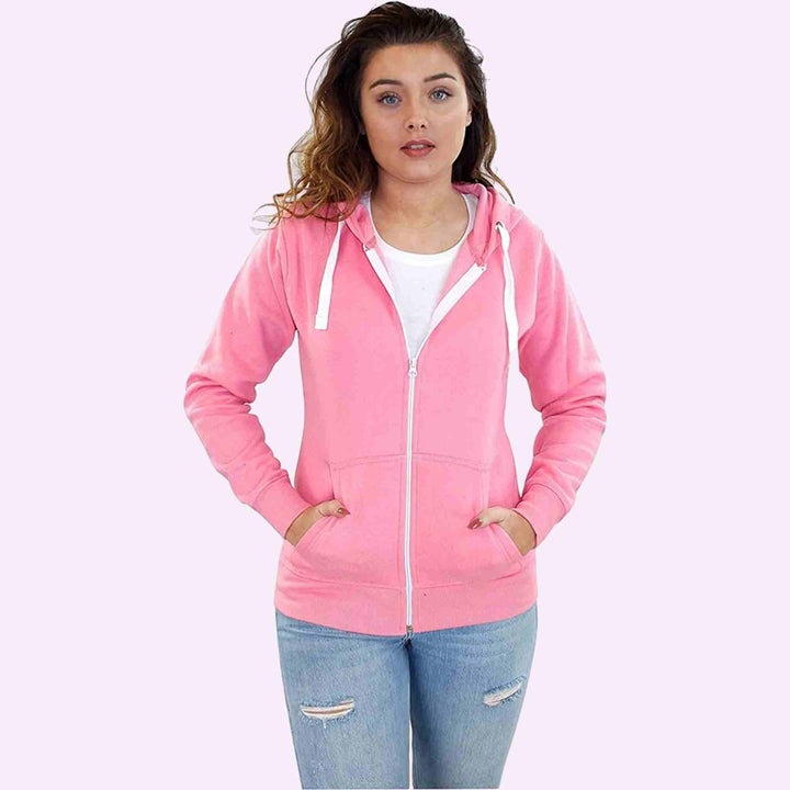 Plain Zipper Hoodie