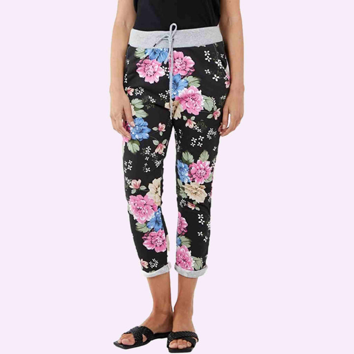 Flower Printed Joggers