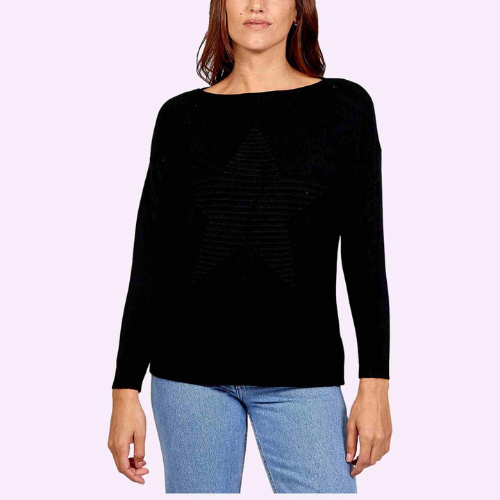 Long Sleeve Crew Neck Star Jumper