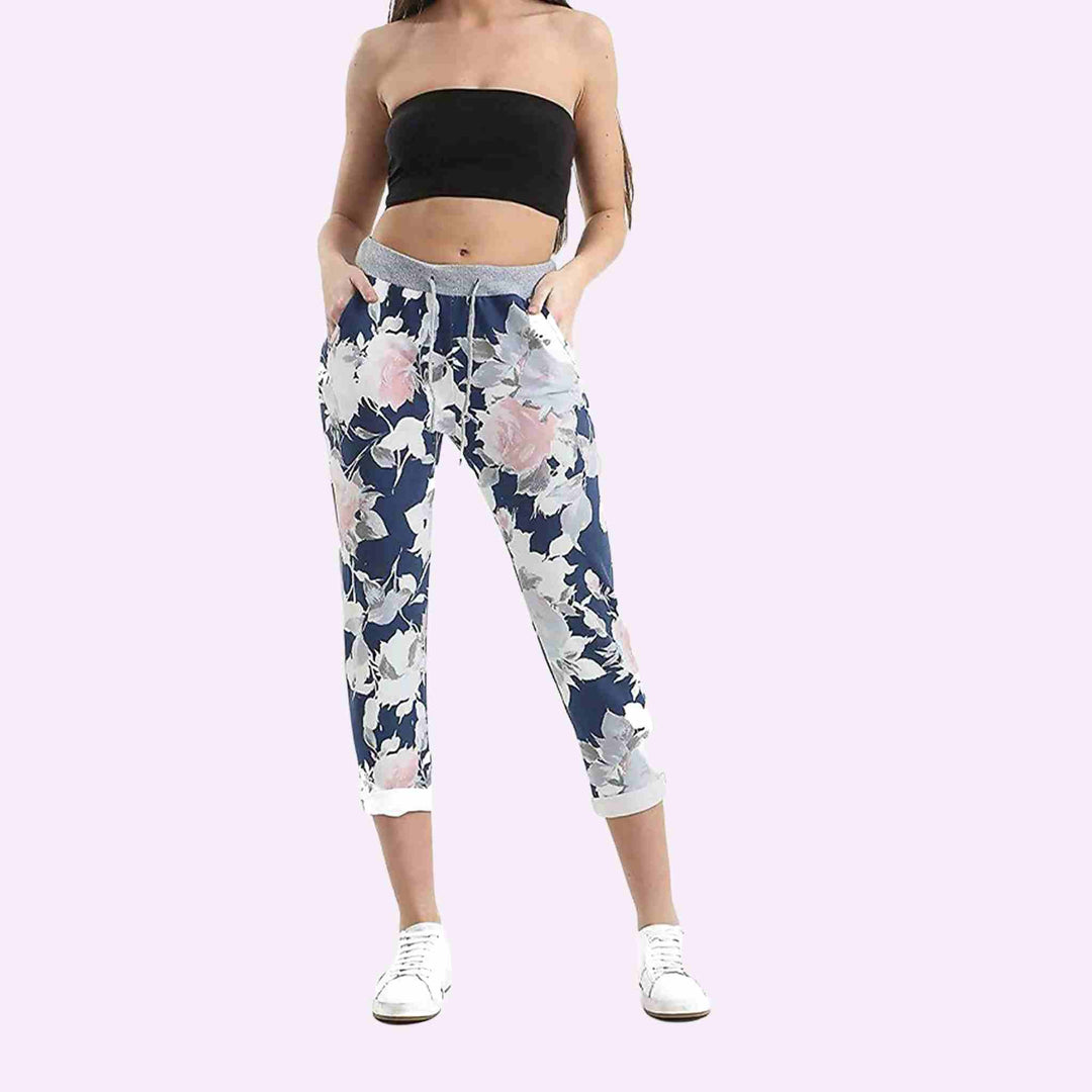 Flower Printed Joggers