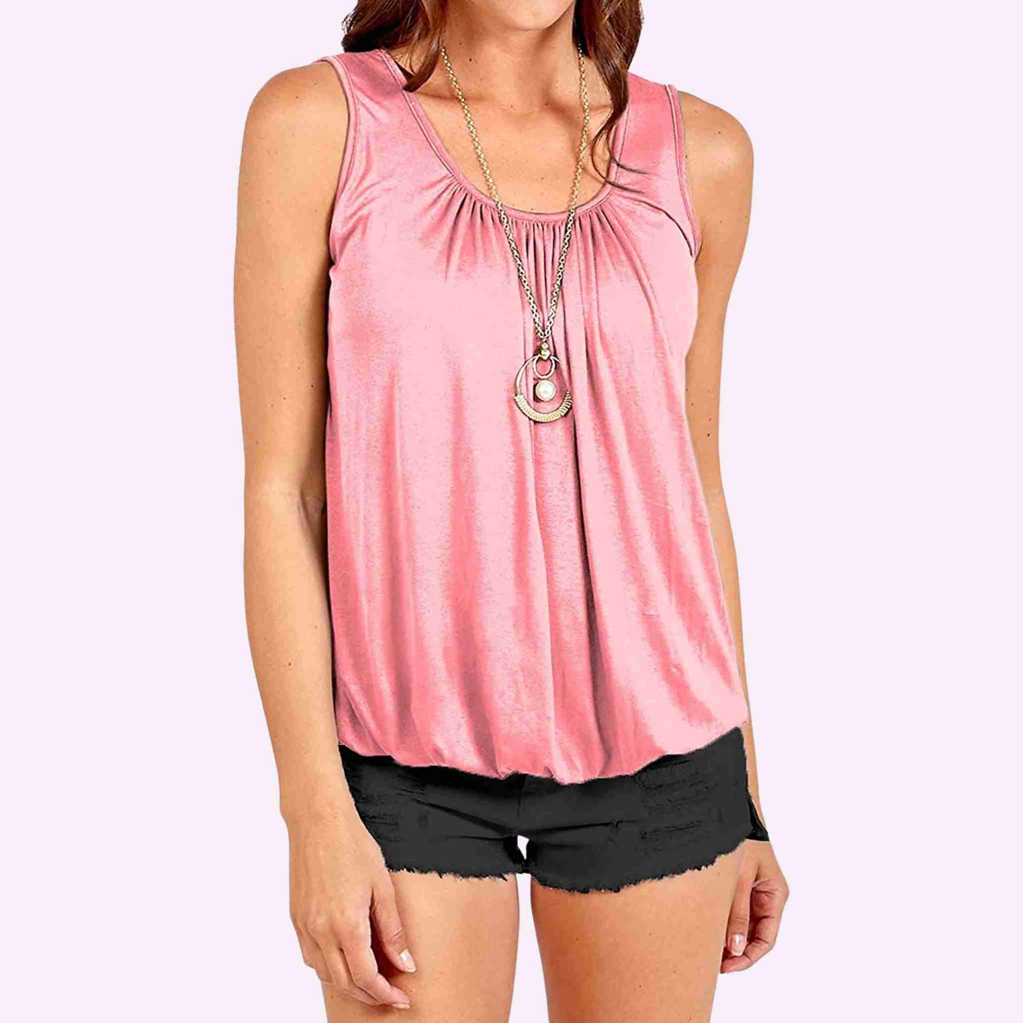 Bubble Hem Vest Top