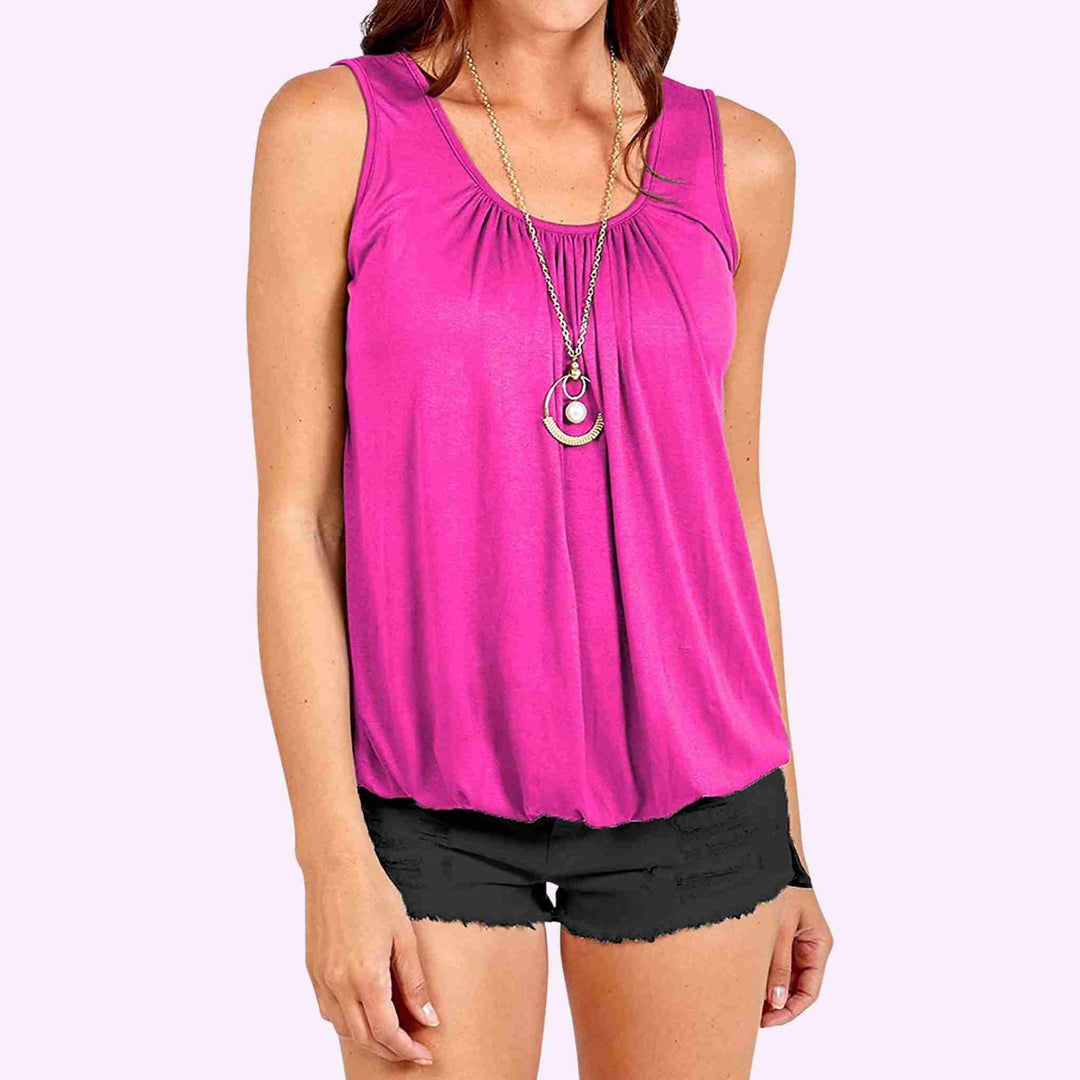 Bubble Hem Vest Top
