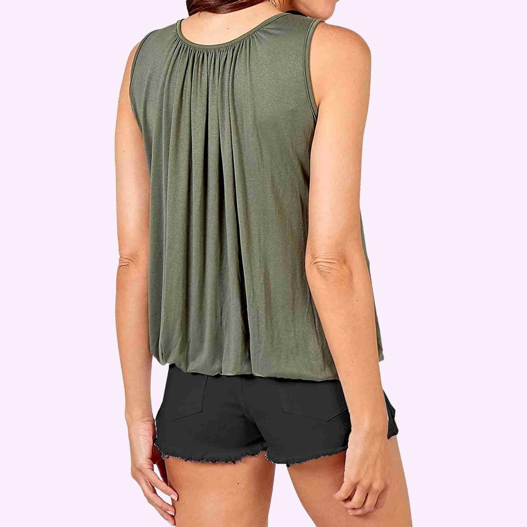 Bubble hem shop vest tops uk