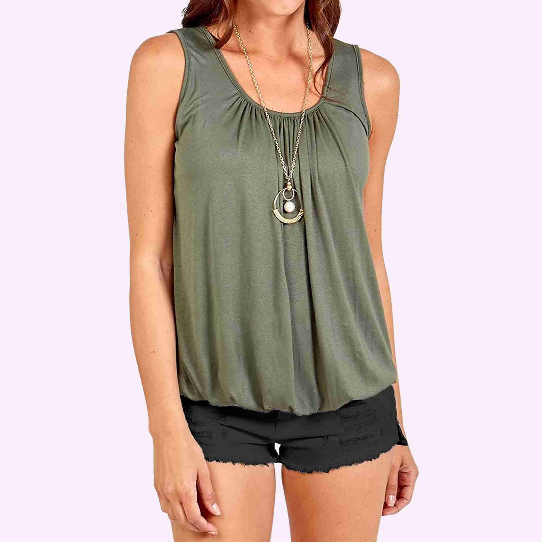 Bubble cheap hem vest