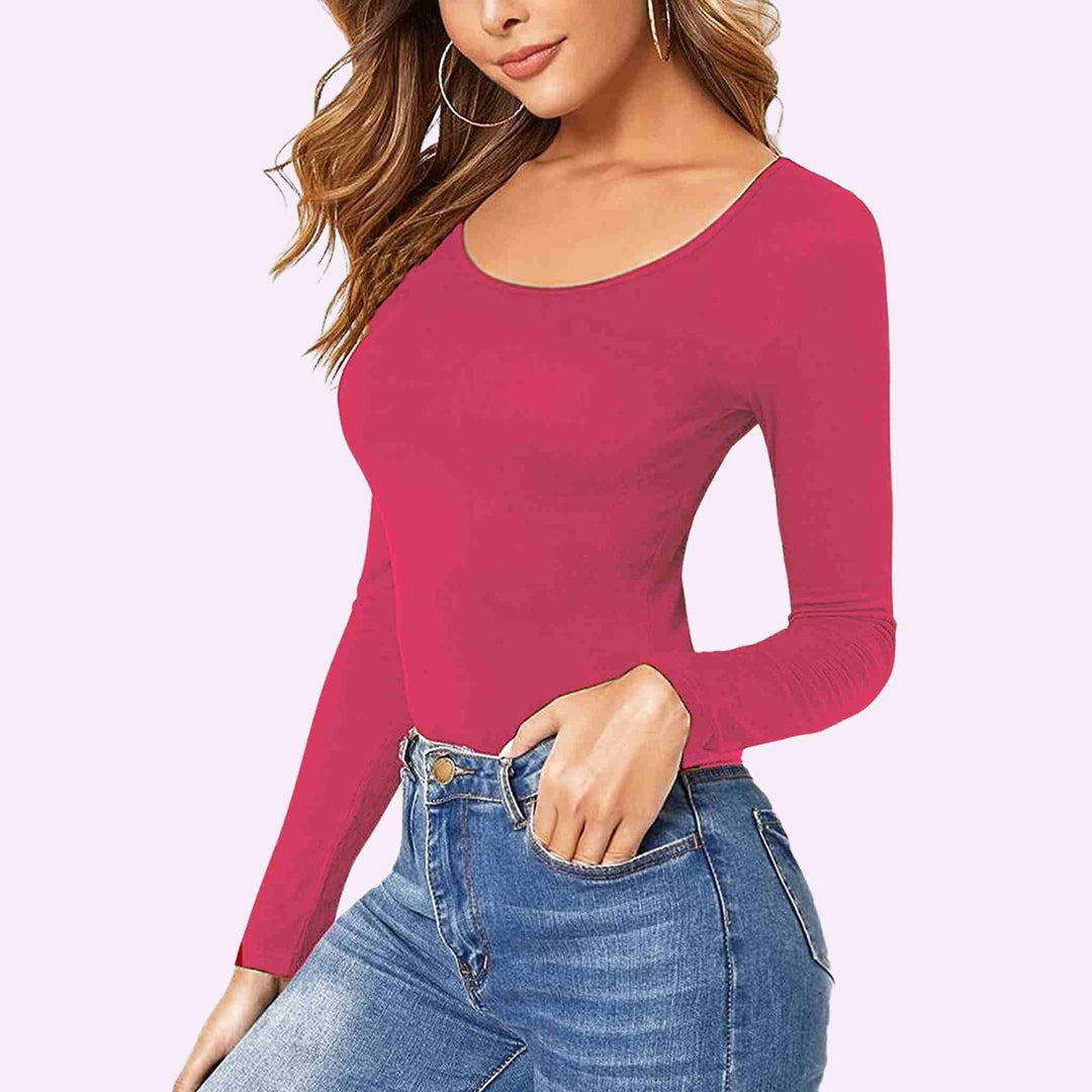 Long Sleeve Round Neck T-Shirt