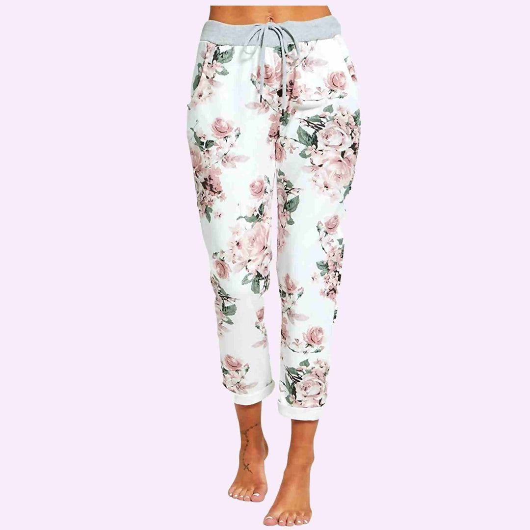 Flower Printed Joggers