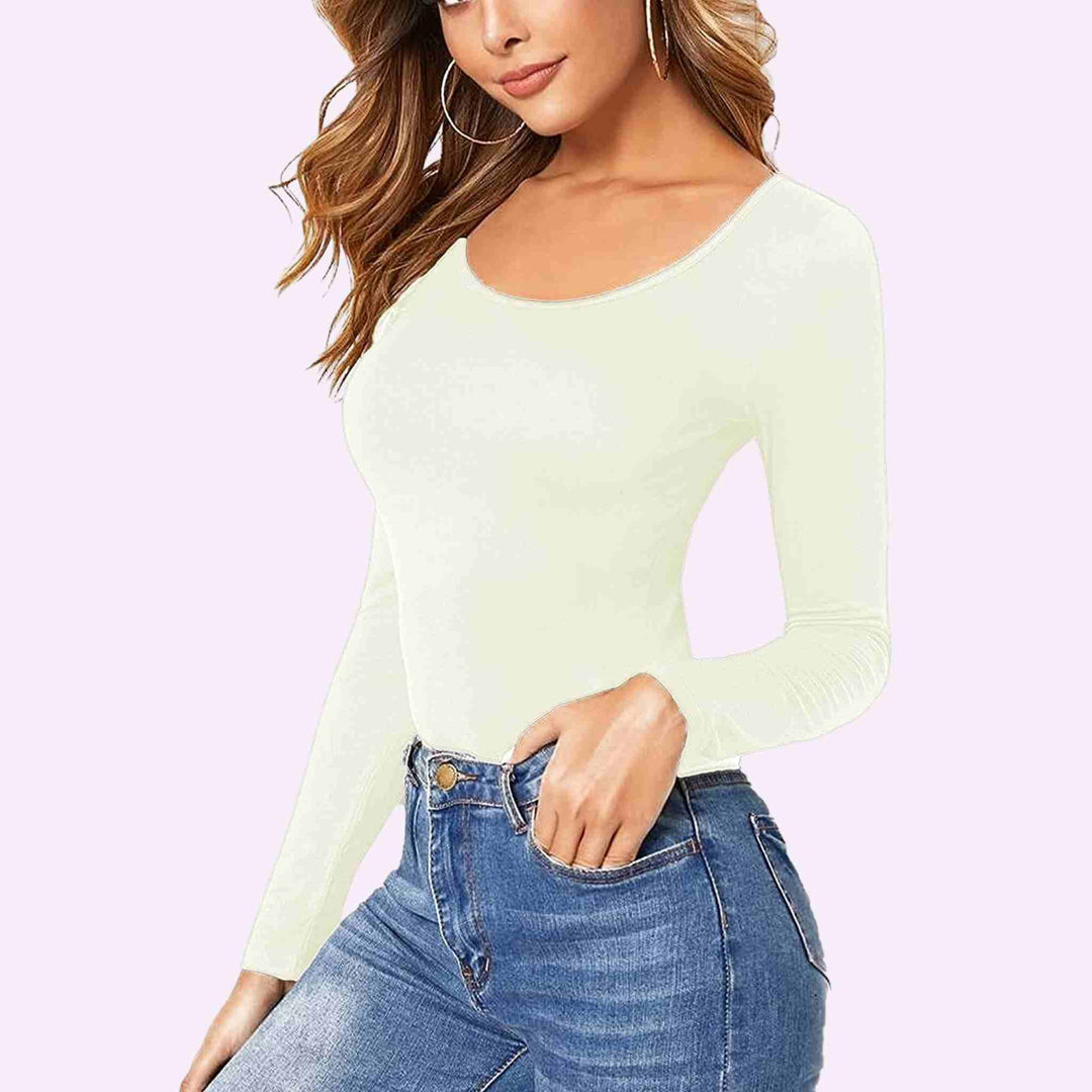 Long Sleeve Round Neck T-Shirt