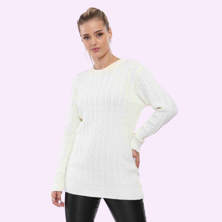 Round Neck Knitted Jumper