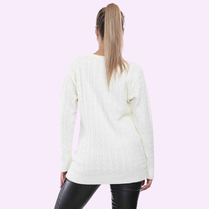 Round Neck Knitted Jumper