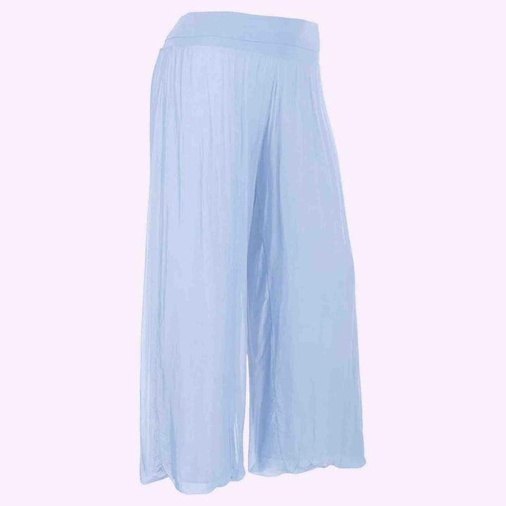 Silk Lagenlook Trouser Palazzo