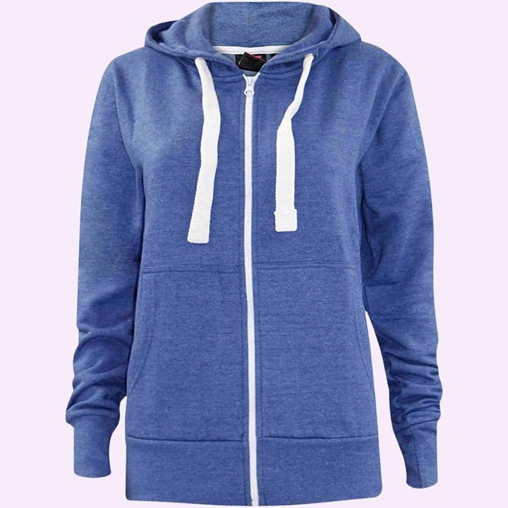 Plain Zipper Hoodie