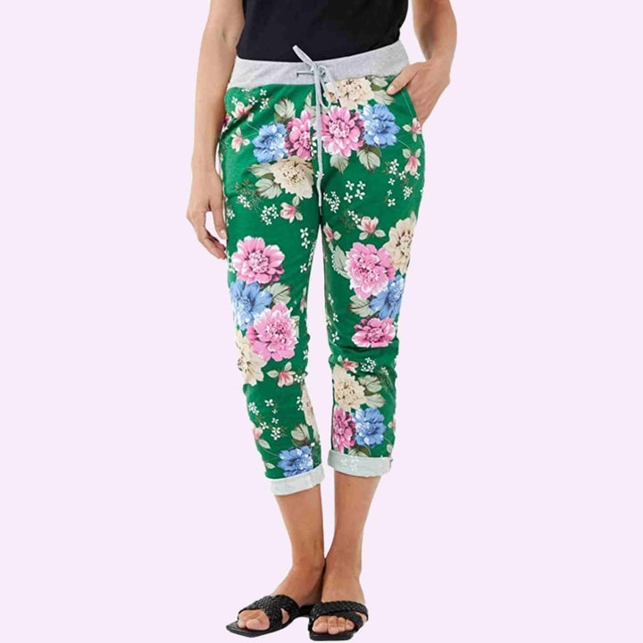 Flower Printed Joggers