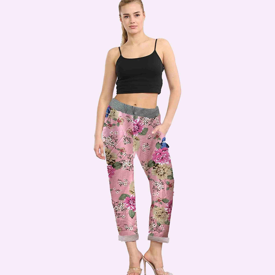 Flower Printed Joggers