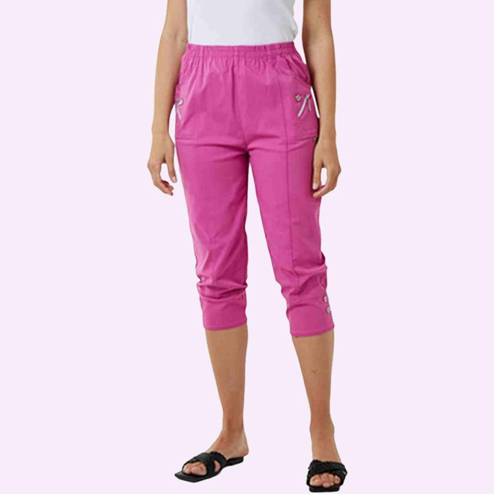 Zip  Capri Trousers