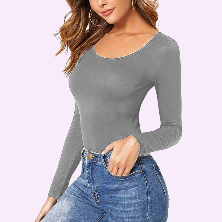 Long Sleeve Round Neck T-Shirt