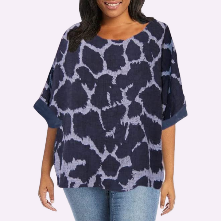 Italian Giraffe Print Top