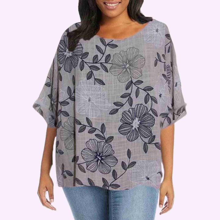 Italian Floral Printed Top