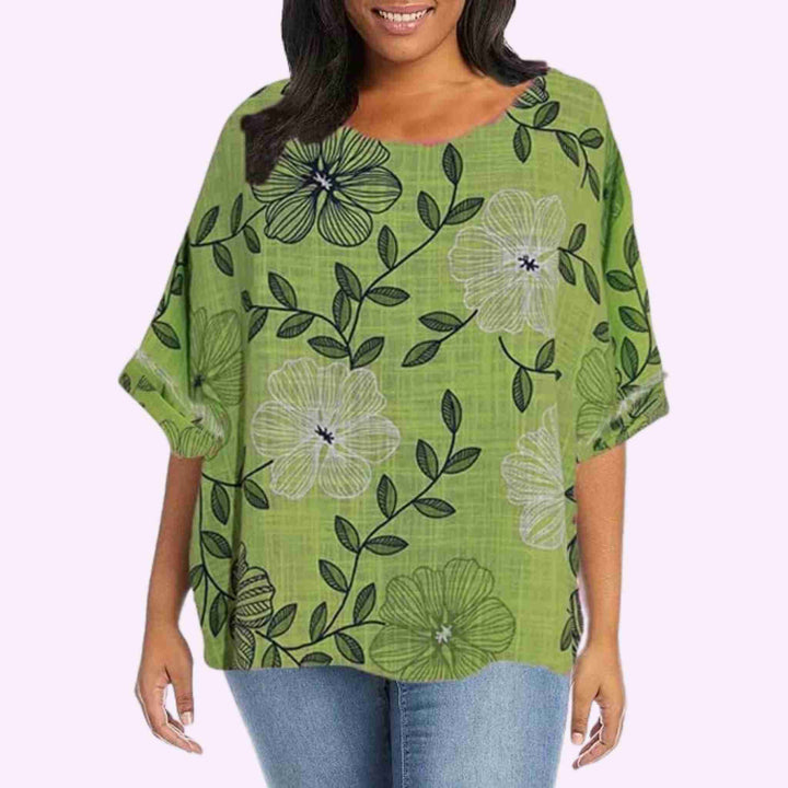 Italian Floral Printed Top