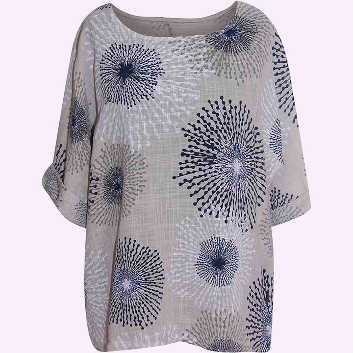 Italian Splash Print Top