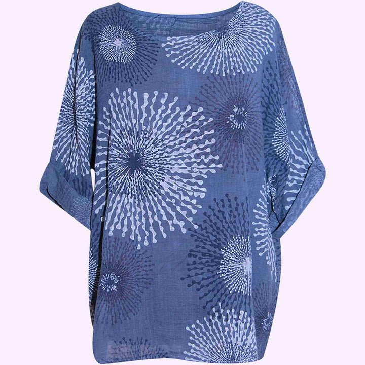 Italian Splash Print Top