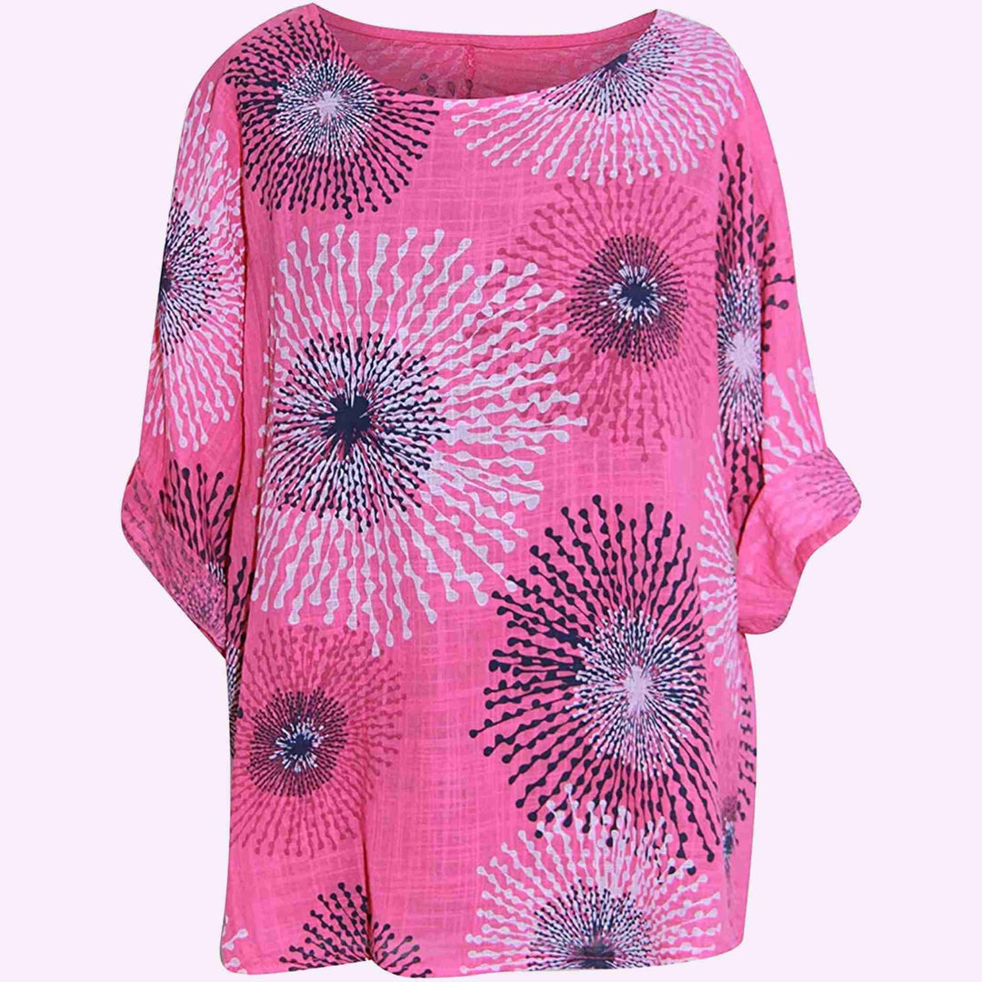 Italian Splash Print Top
