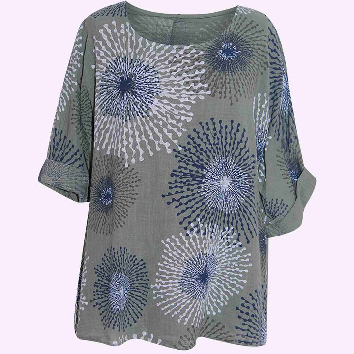 Italian Splash Print Top