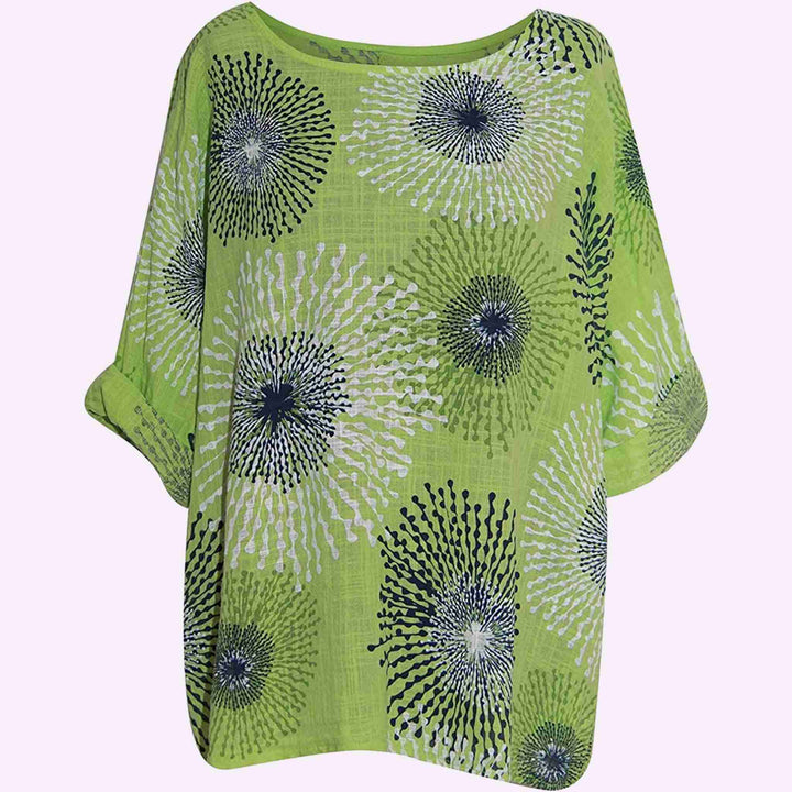 Italian Splash Print Top