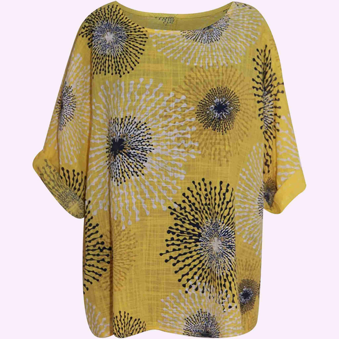 Italian Splash Print Top