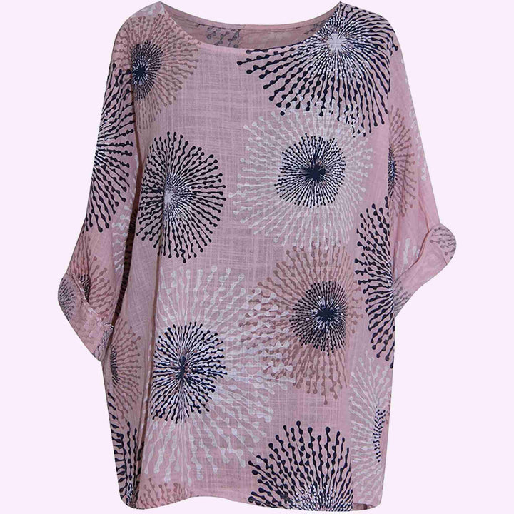 Italian Splash Print Top