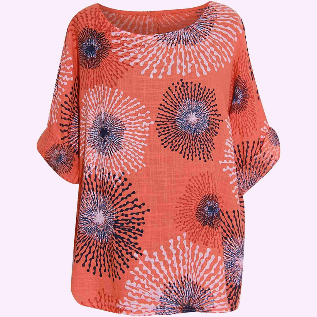 Italian Splash Print Top
