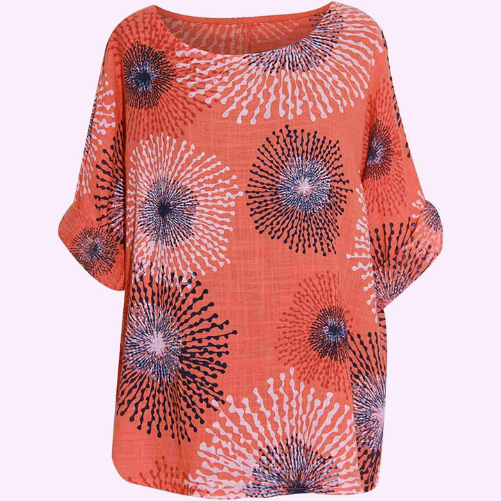 Italian Splash Print Top