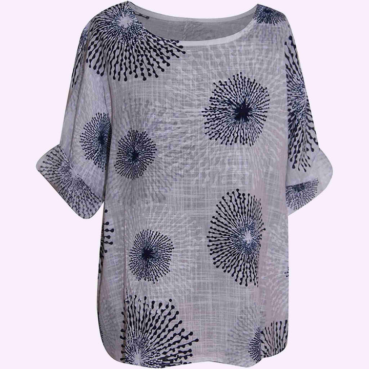 Italian Splash Print Top