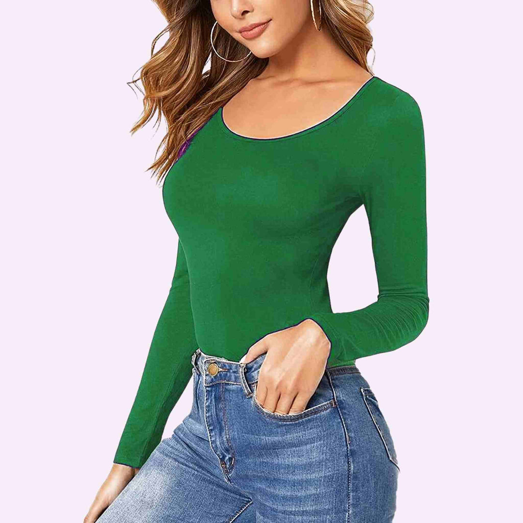 Long Sleeve Round Neck T-Shirt