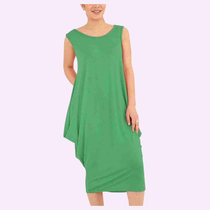 Womens Sleeveless Parachute Loose Romper Dress