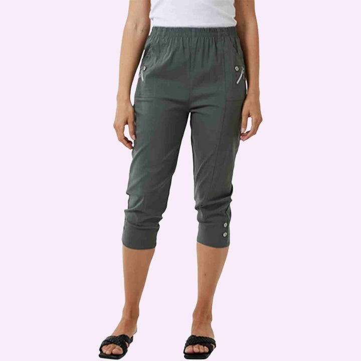 Zip  Capri Trousers