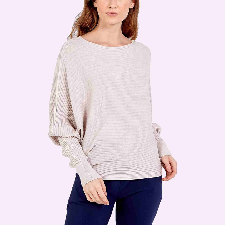 Batwing Ribbed Jumper