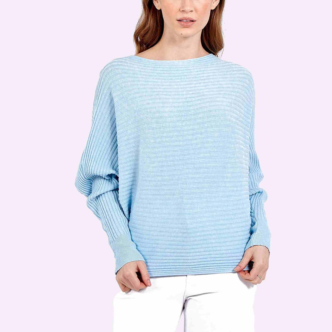 Batwing Ribbed Jumper