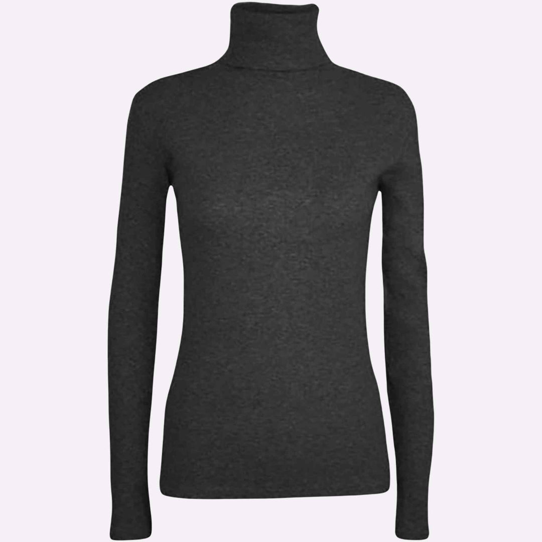 Plain Polo Neck Top