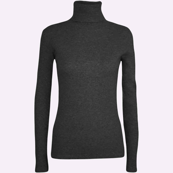 Plain Polo Neck Top