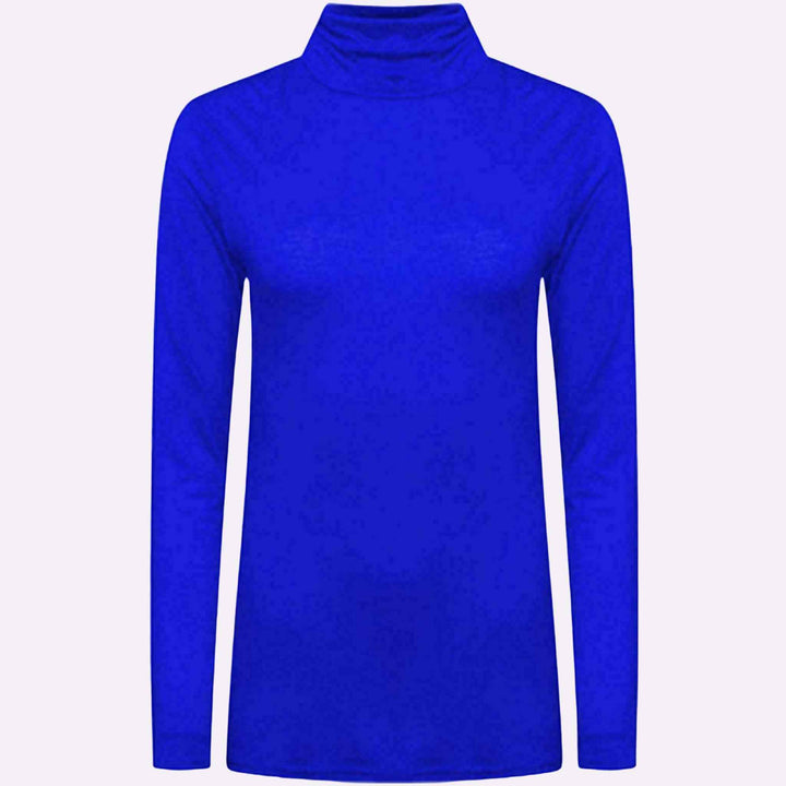 Plain Polo Neck Top