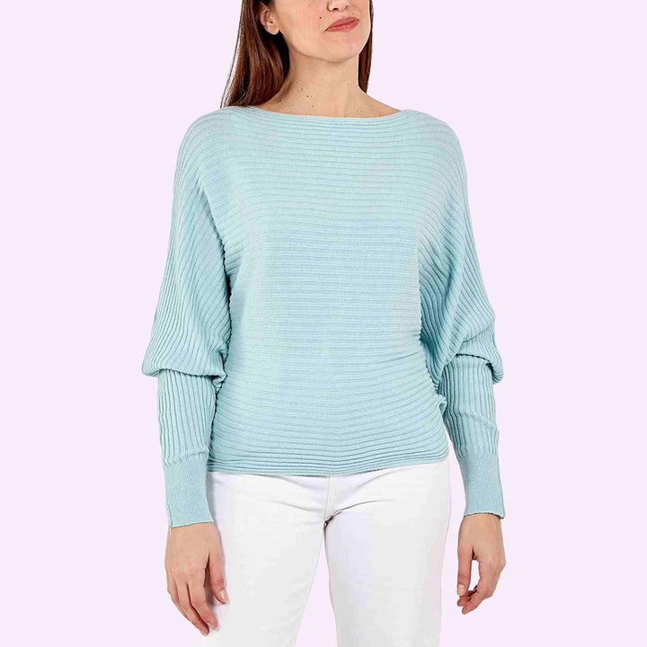 Batwing Ribbed Jumper