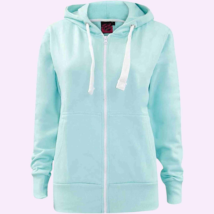 Plain Zipper Hoodie