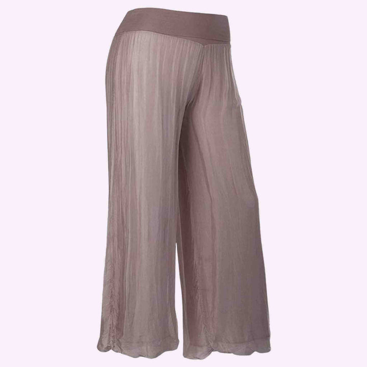 Silk Lagenlook Trouser Palazzo