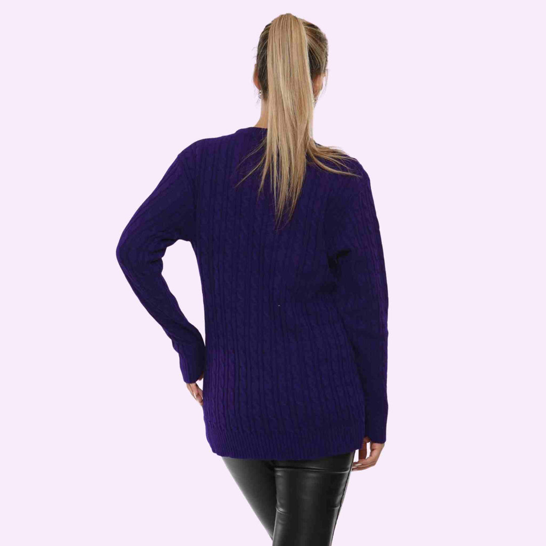 Round Neck Knitted Jumper