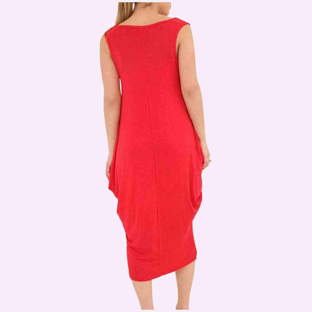 Womens Sleeveless Parachute Loose Romper Dress